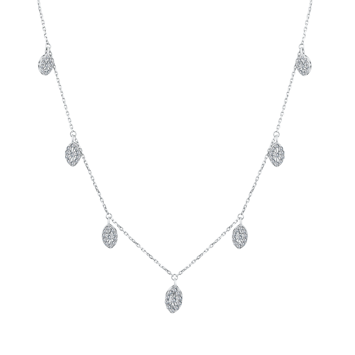 Trendy Marquise Diamond Necklace