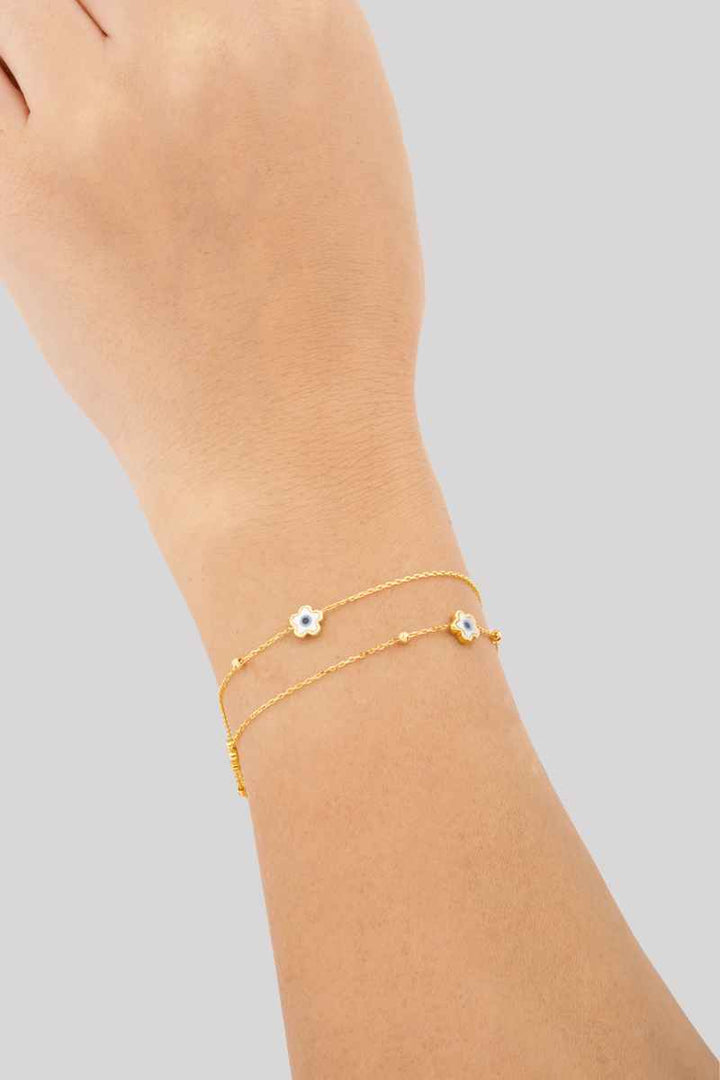 Eclat eye star gold bracelet