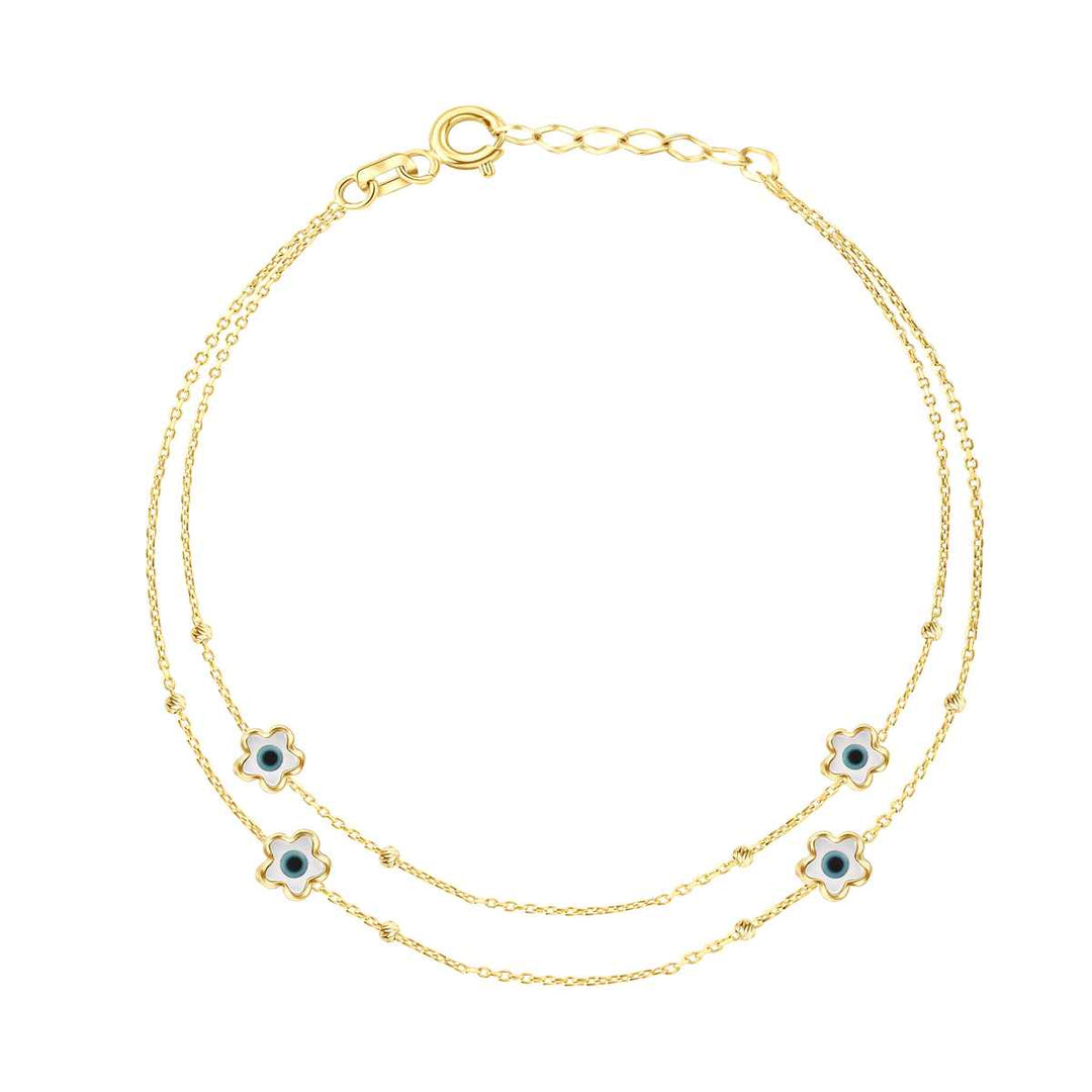 Eclat eye star gold bracelet