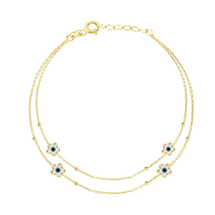 Eclat eye star gold bracelet