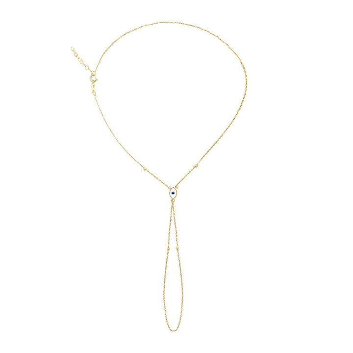 Eclat blue eye gold hand chain