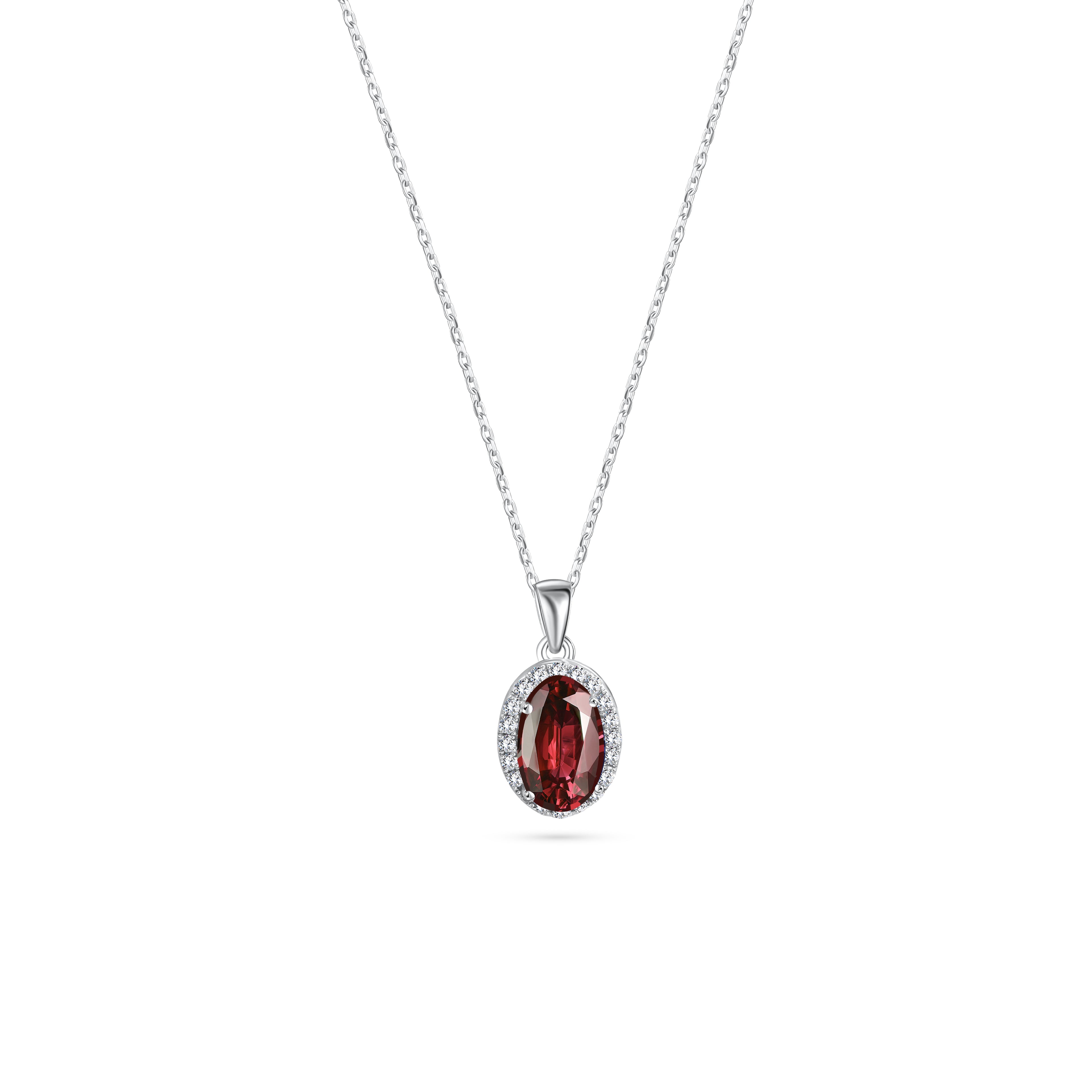 Diana Oval Ruby Necklace