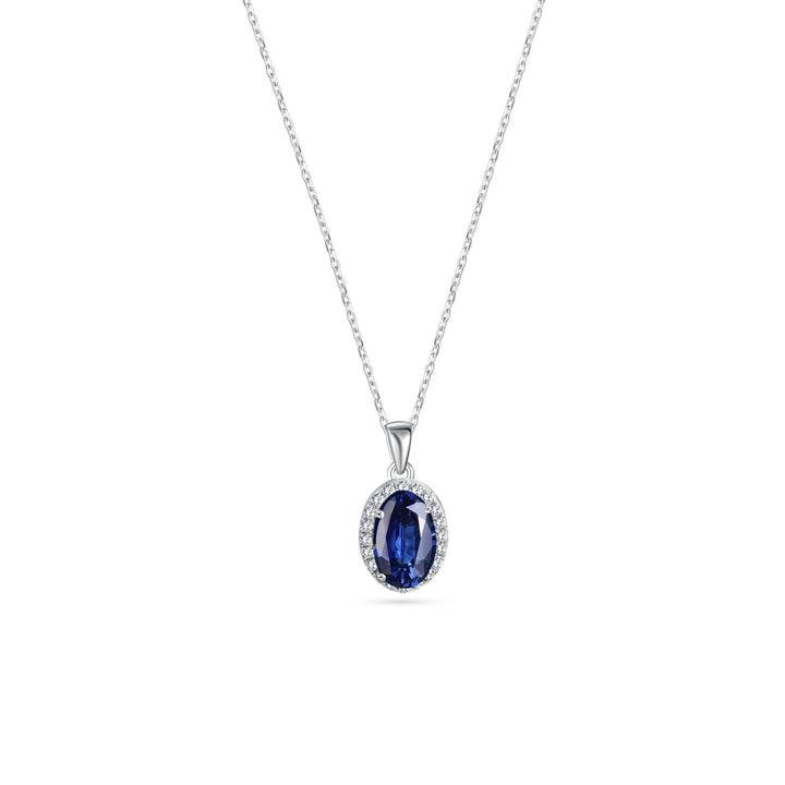 Diana Oval Sapphire Necklace