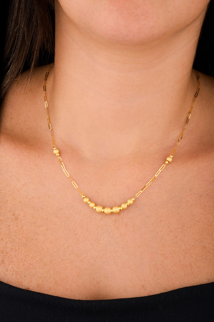 IRIS Balls Gold Necklace