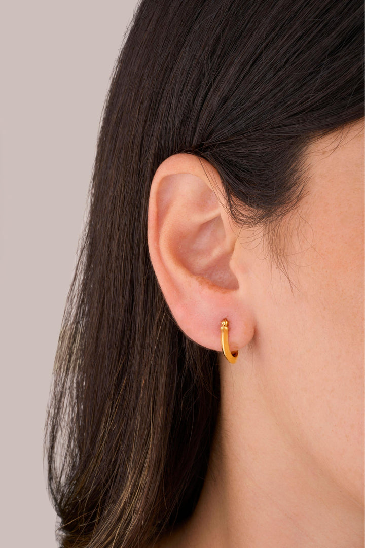 IRIS Small Hoop Gold Earring