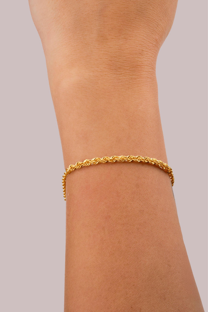 Iris Half Big Gold Bracelet