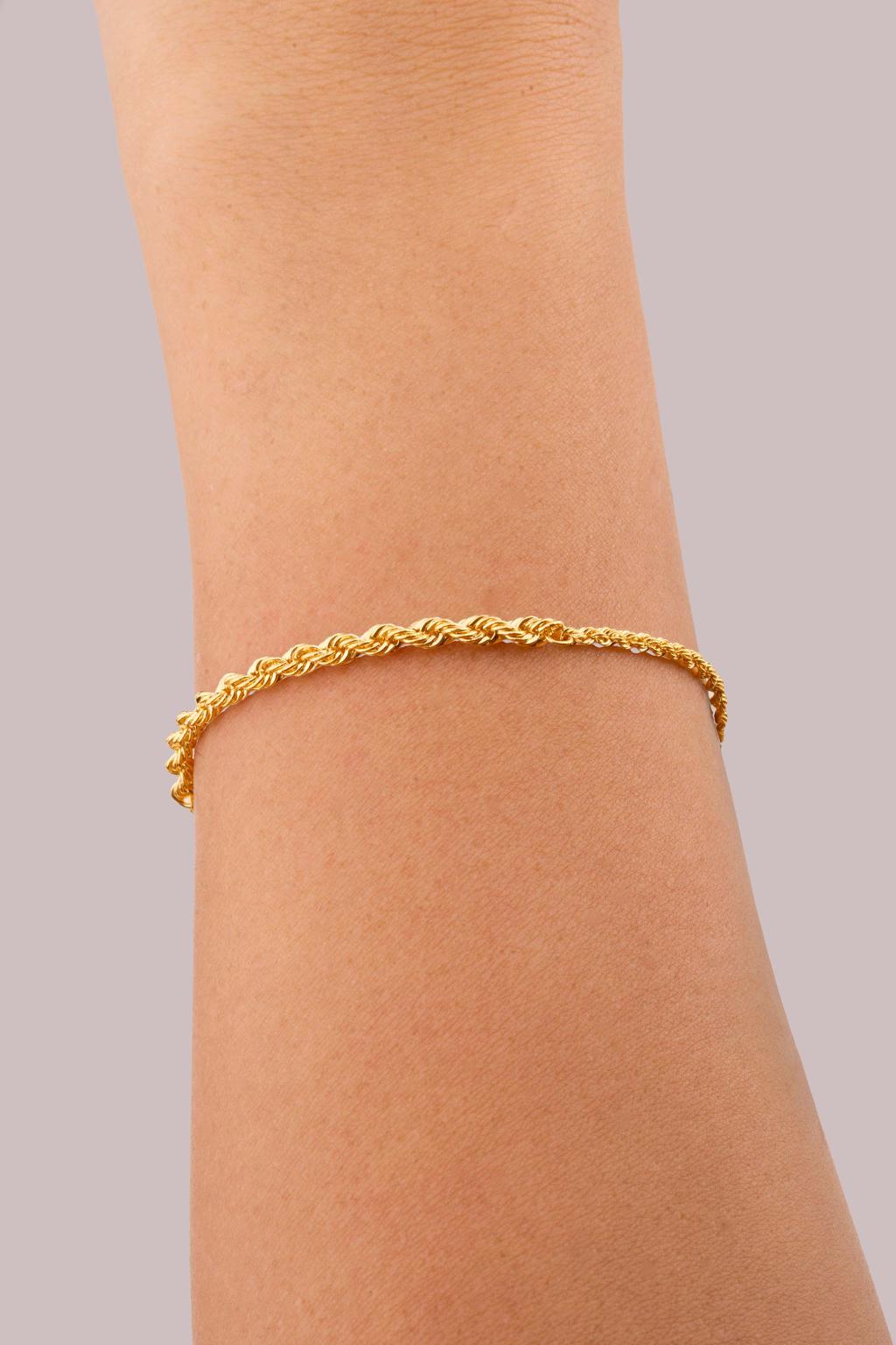 Iris Rope Gold Bracelet