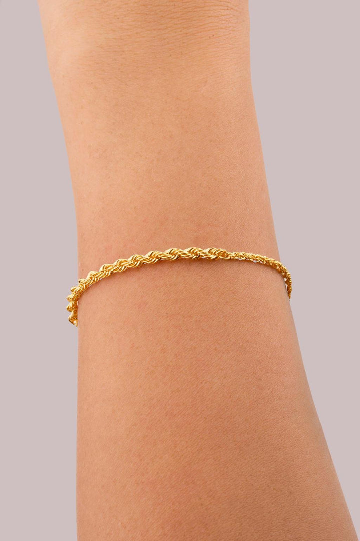 Iris Rope Gold Bracelet