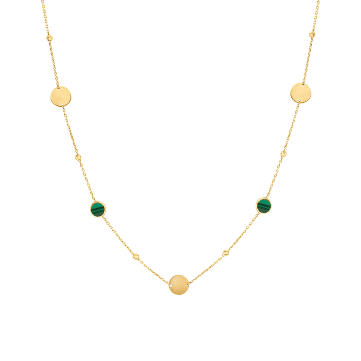 Eclat four circles gold necklace