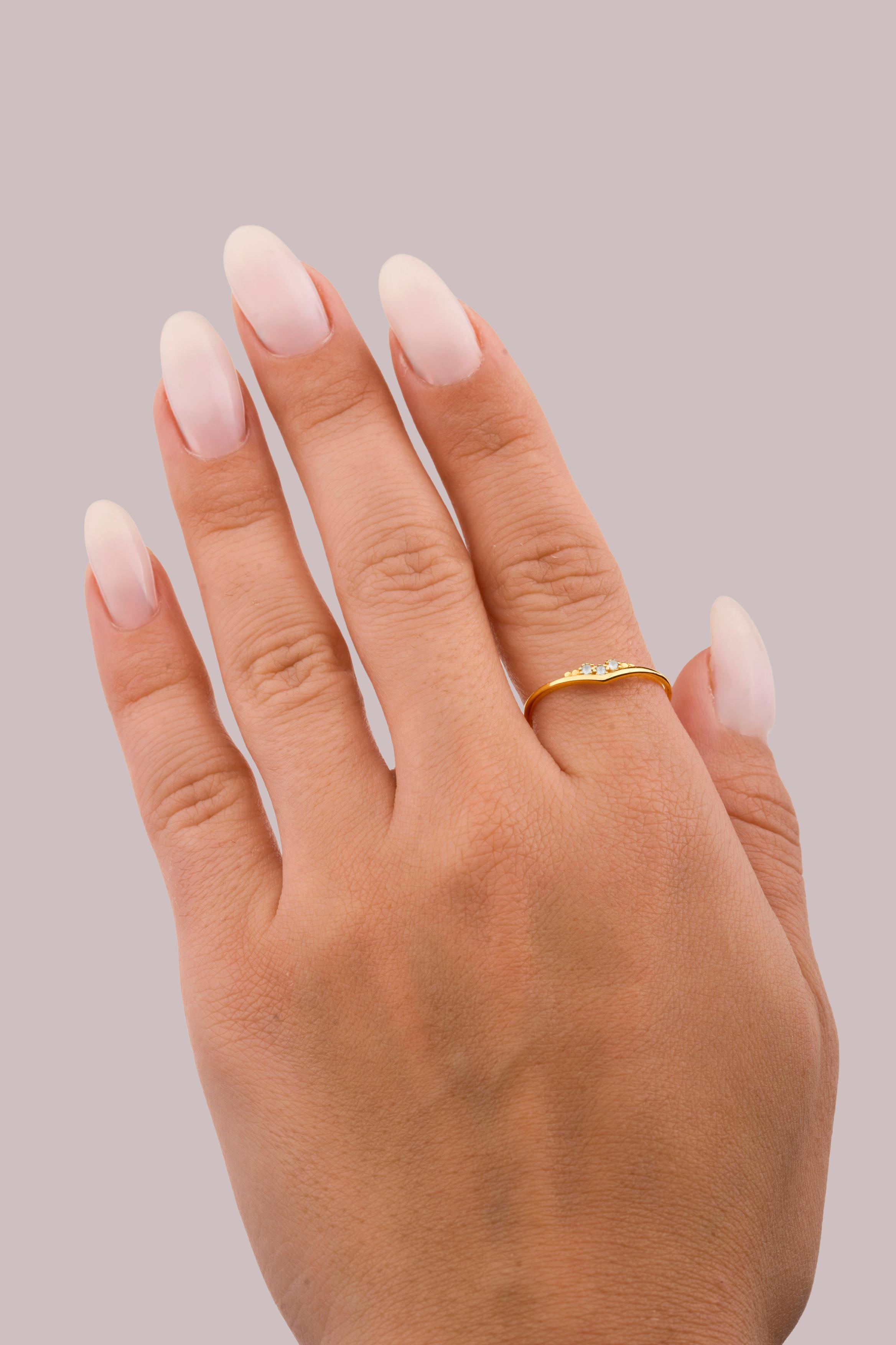 IRIS Arrow Gold Ring