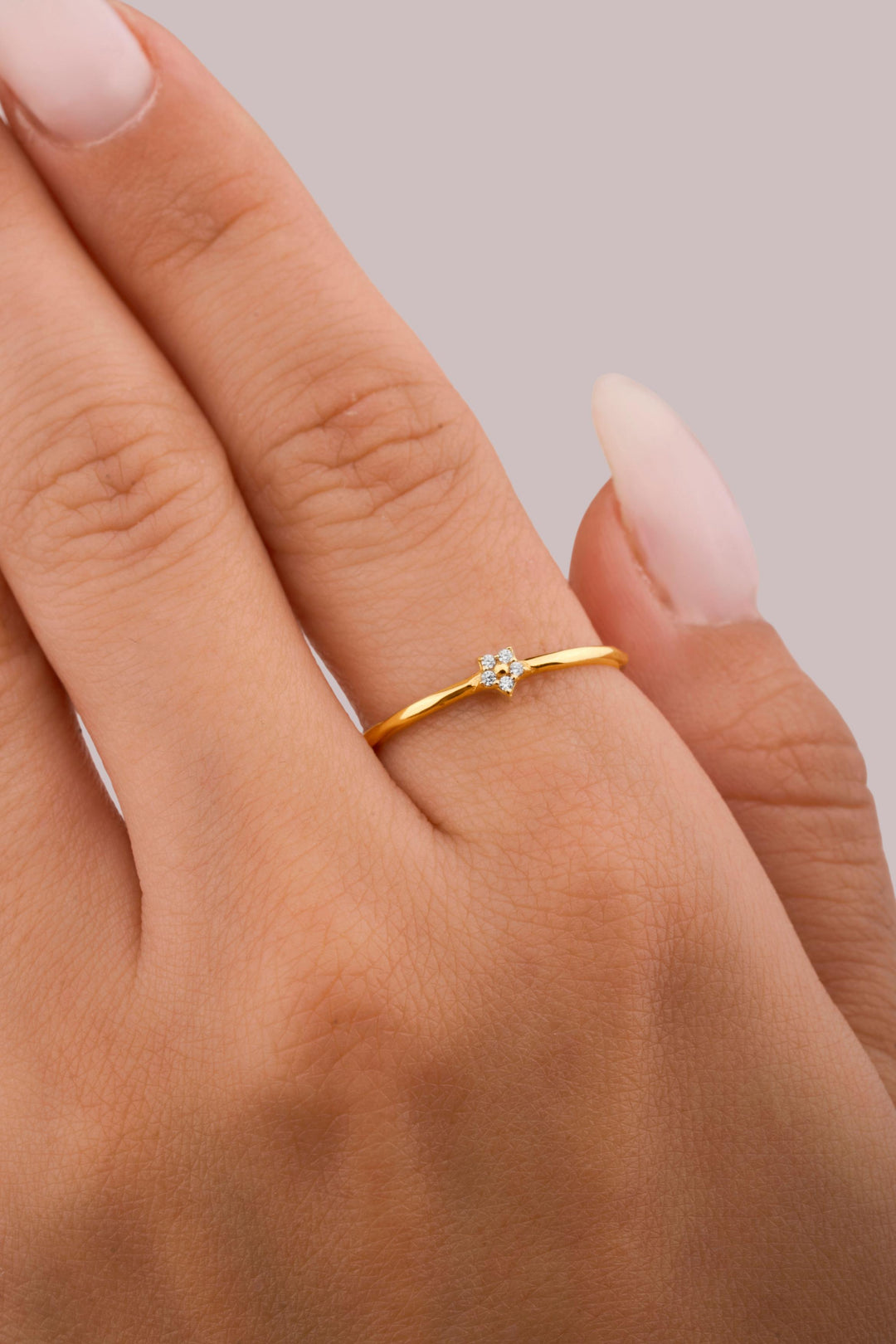 IRIS Rose of Stones Gold Ring