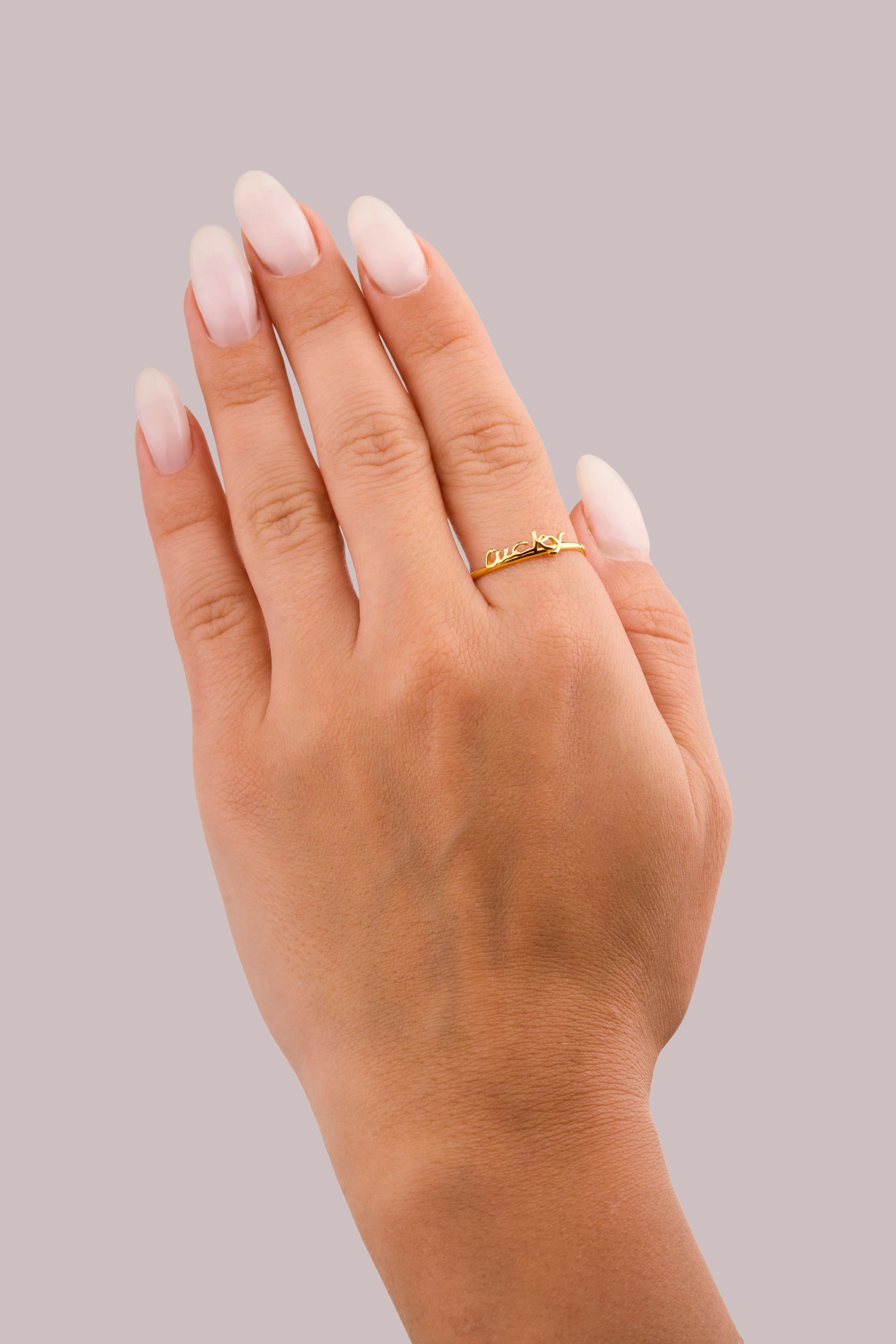 IRIS Lucky Gold Ring