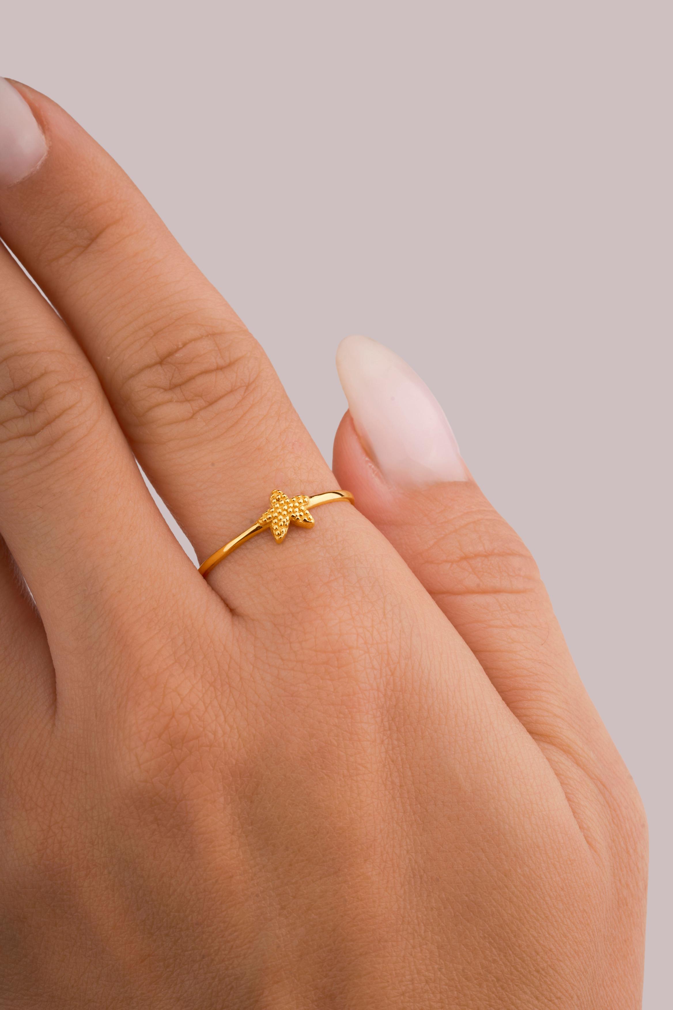 IRIS Starfish Gold Ring