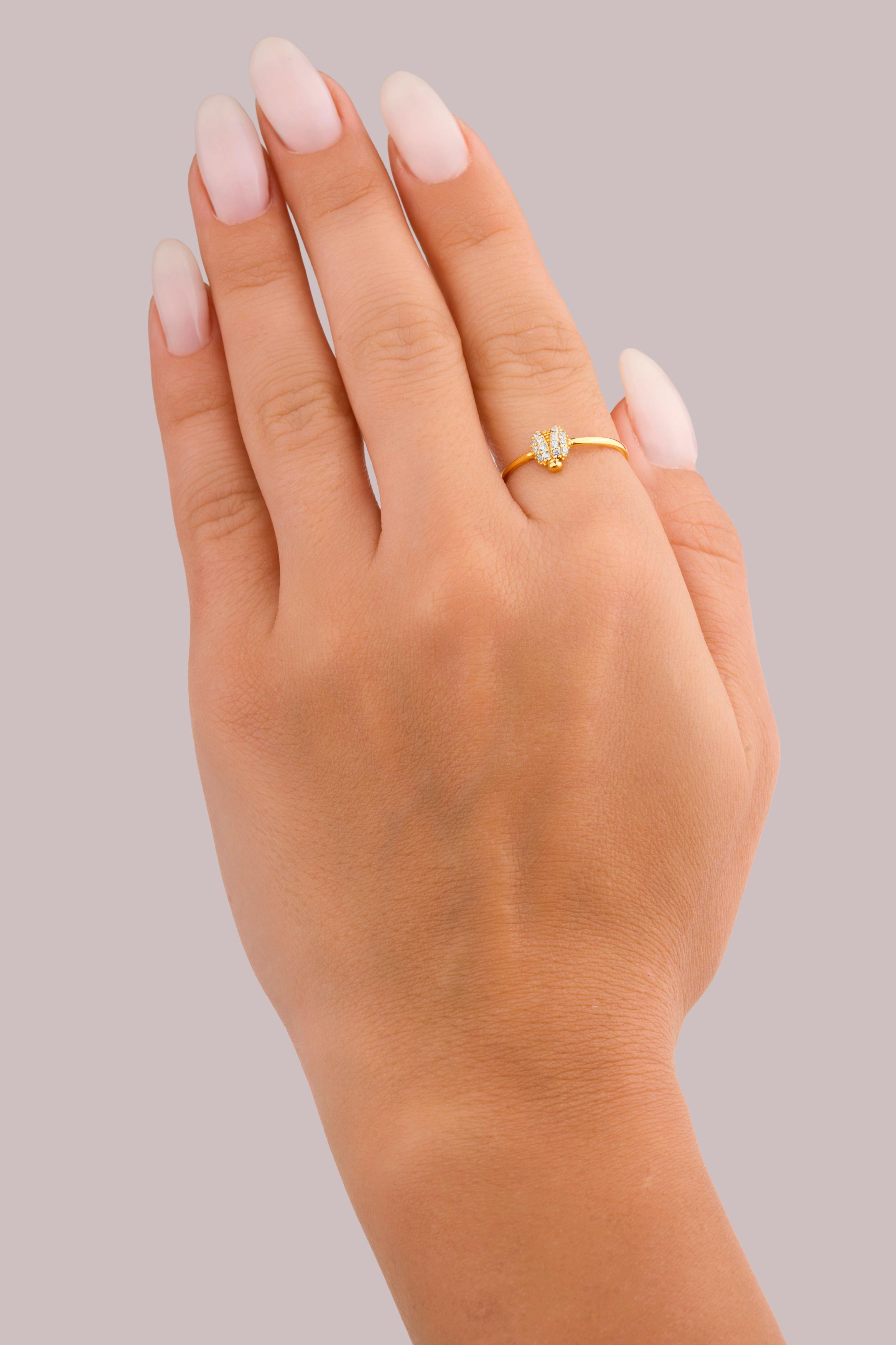 IRIS Scarab Gold Ring