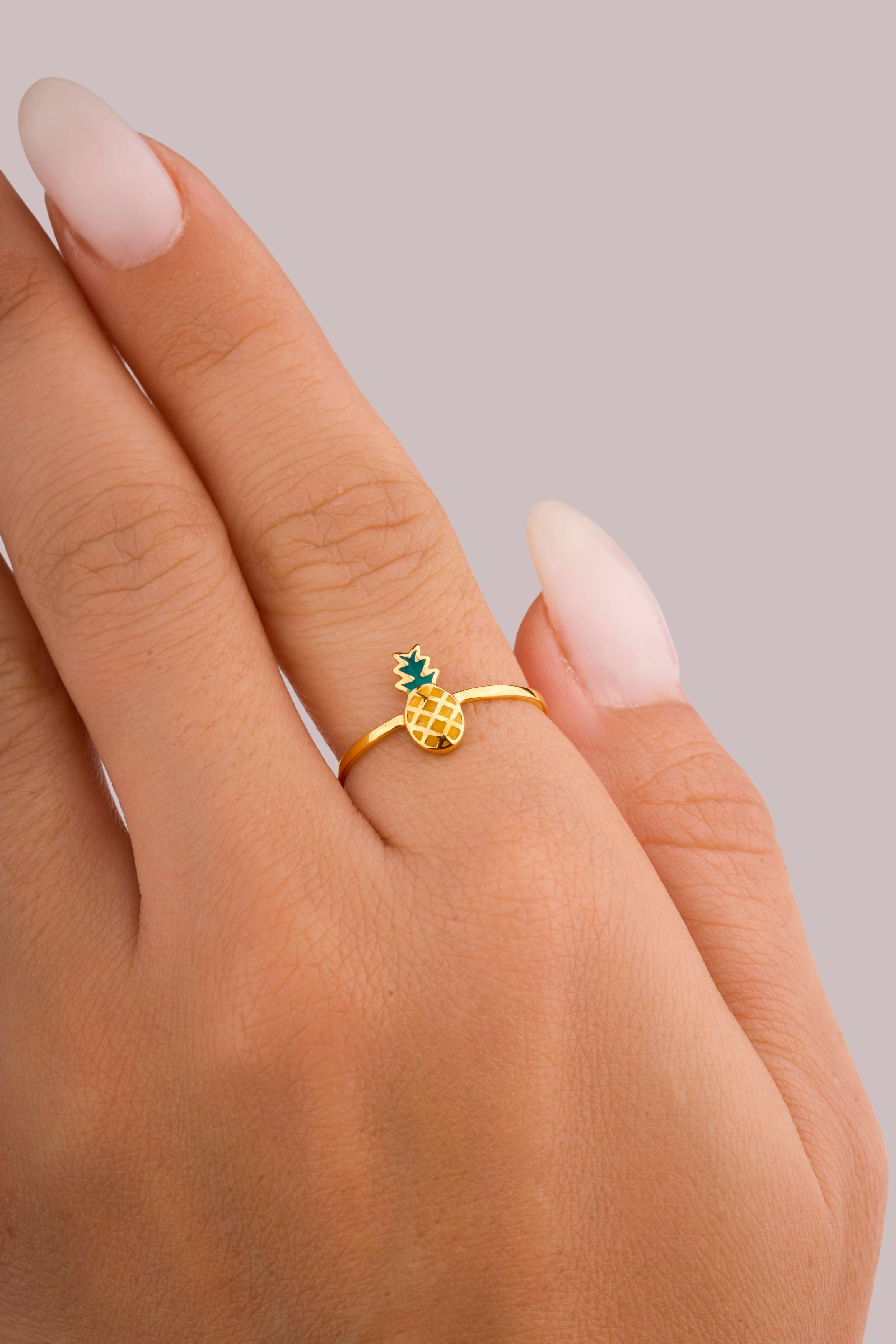 IRIS Pineapple Gold Ring