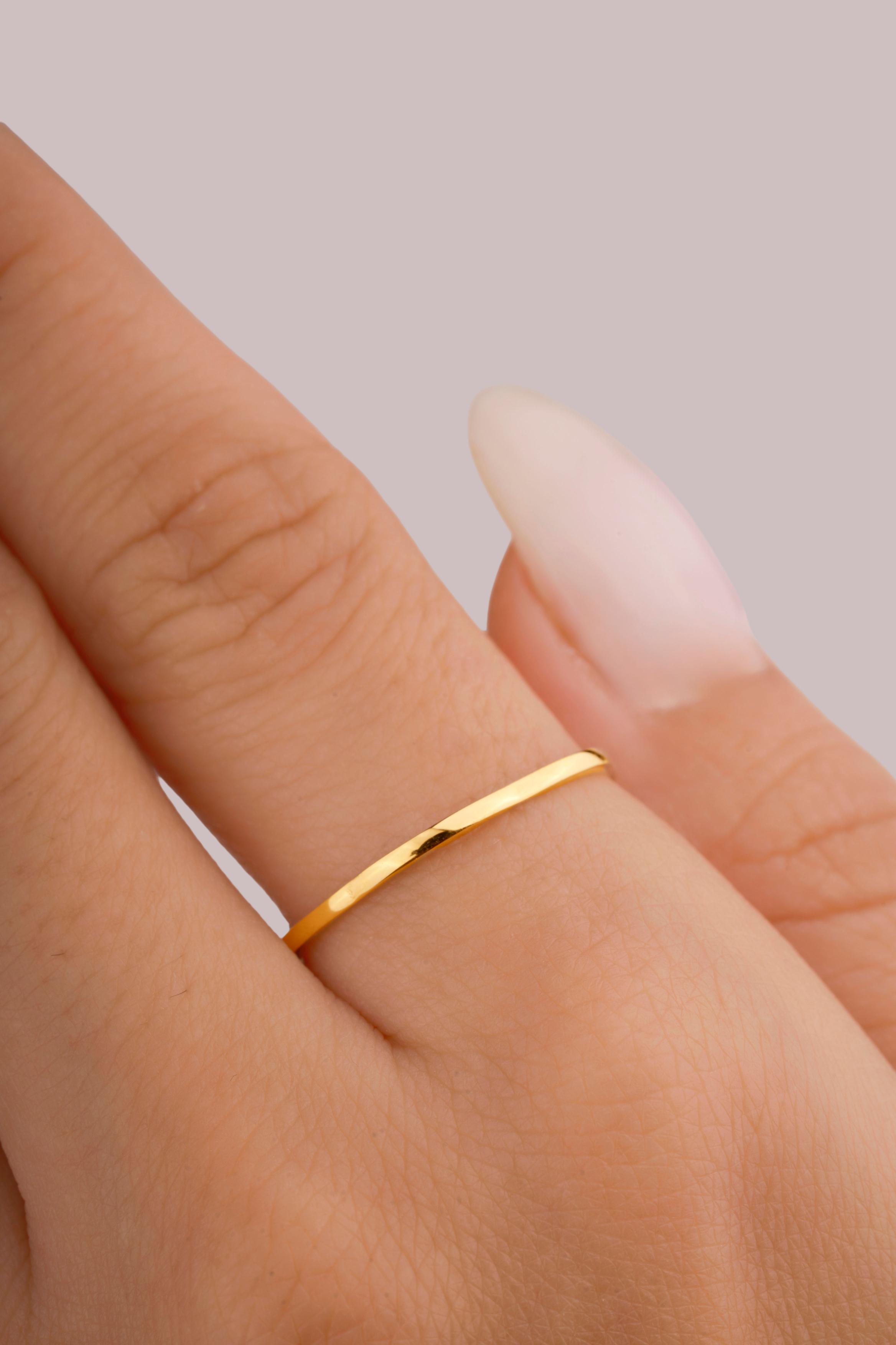 IRIS Cracked Gold Ring