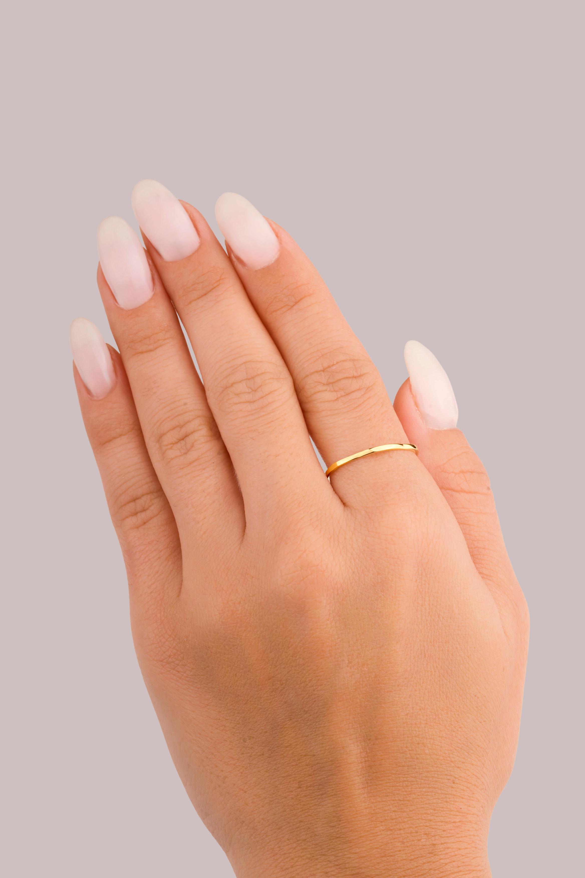 IRIS Cracked Gold Ring