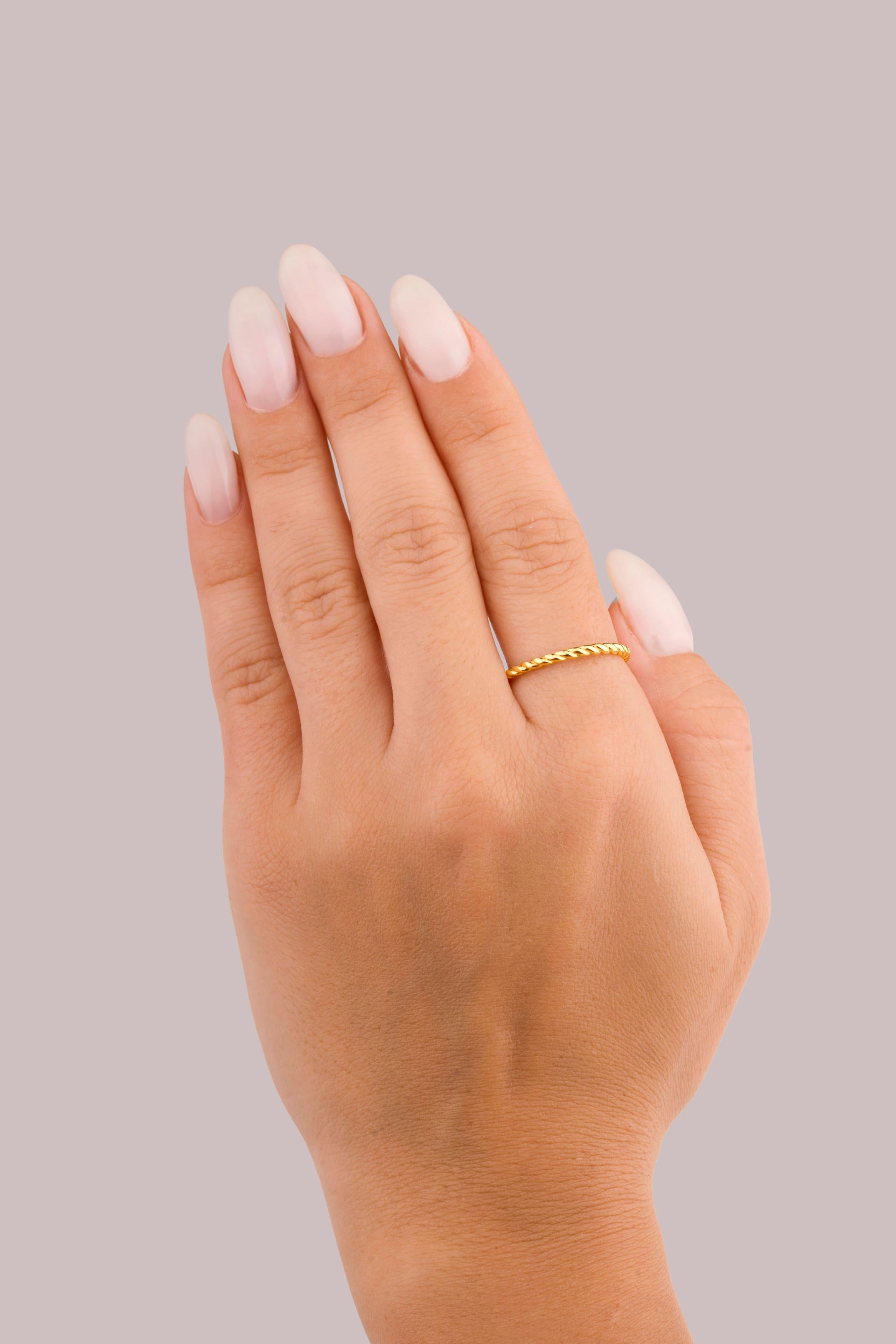 IRIS Coiled Gold Ring