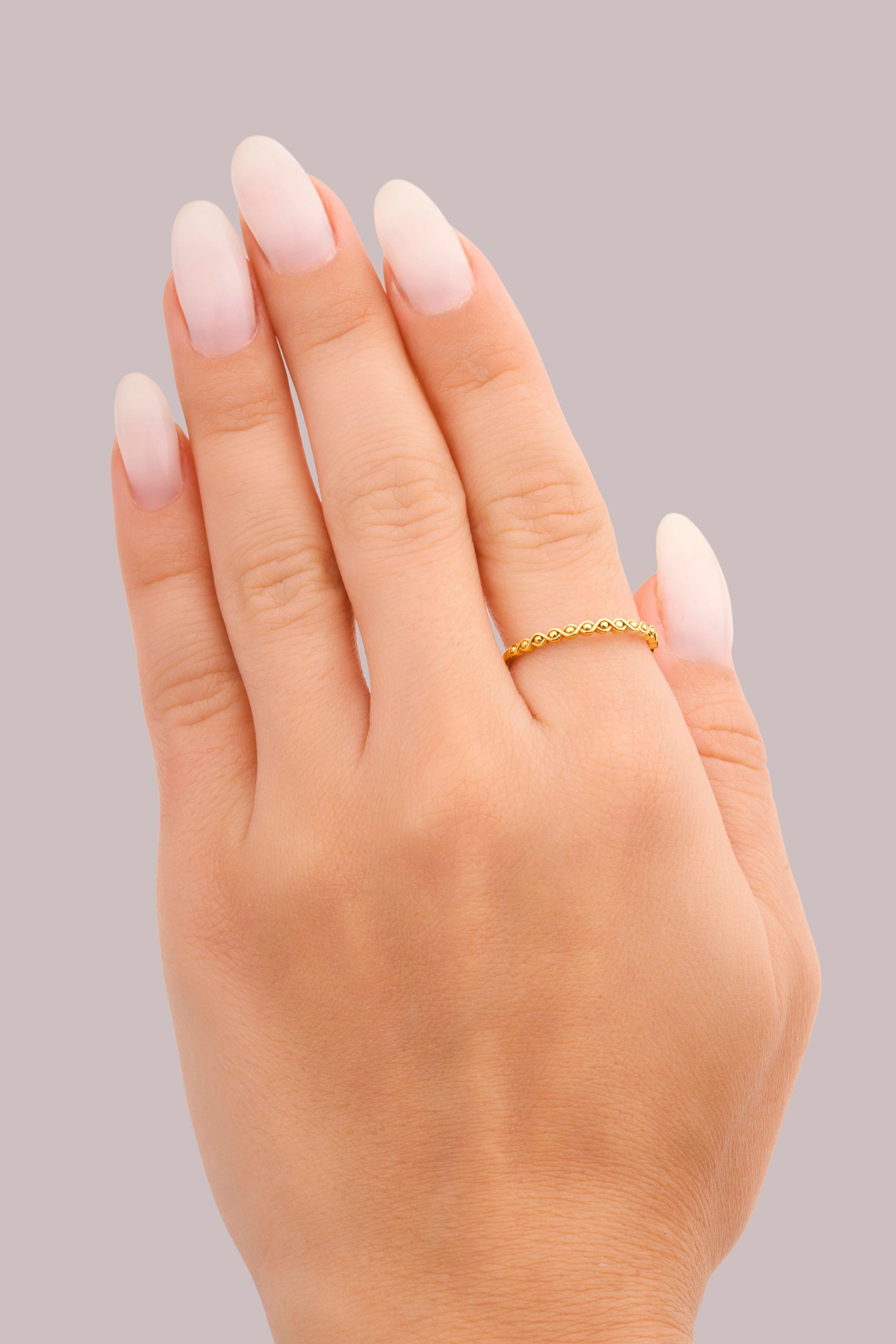 IRIS Wavy Gold Ring