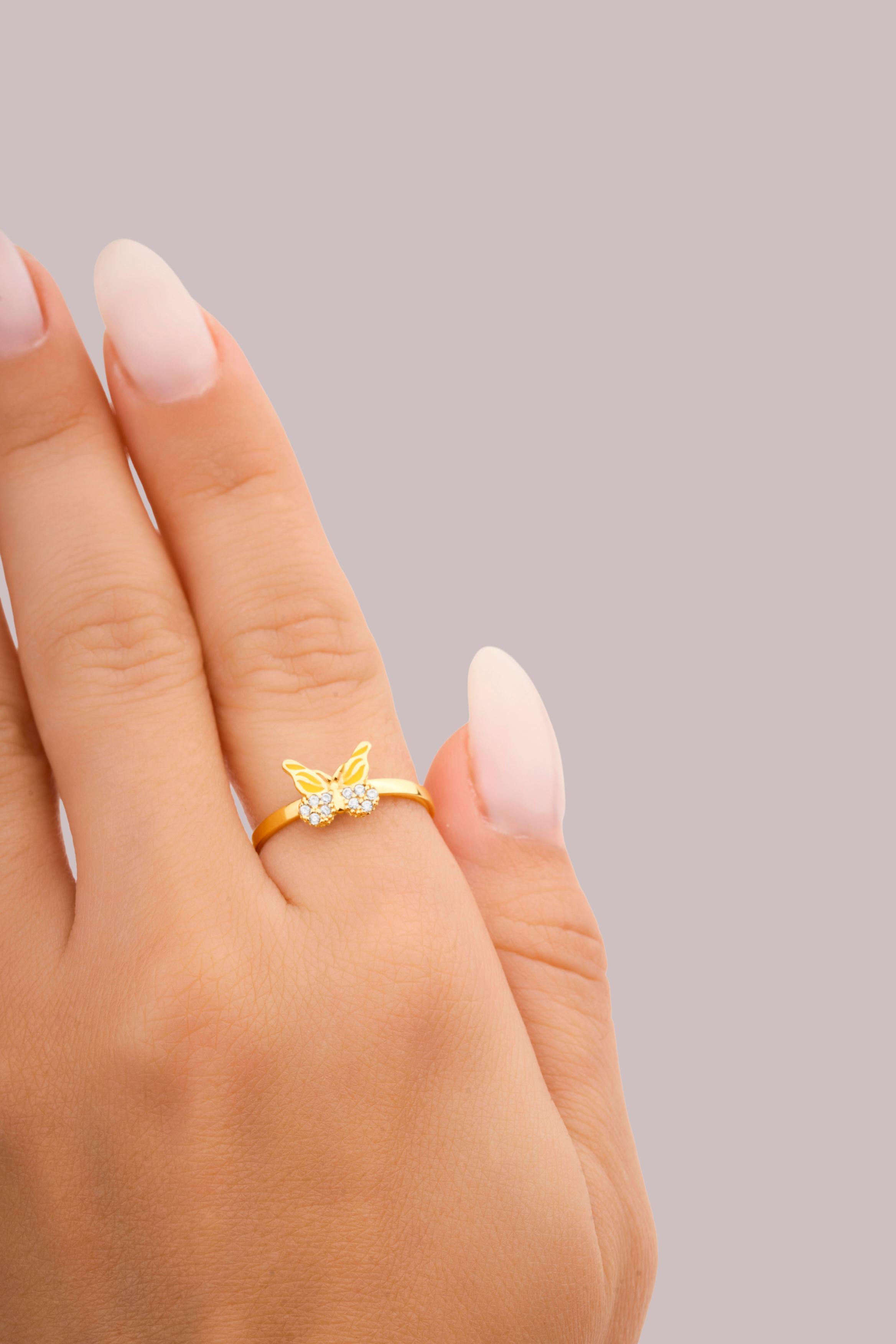 IRIS Butterfly Gold Ring