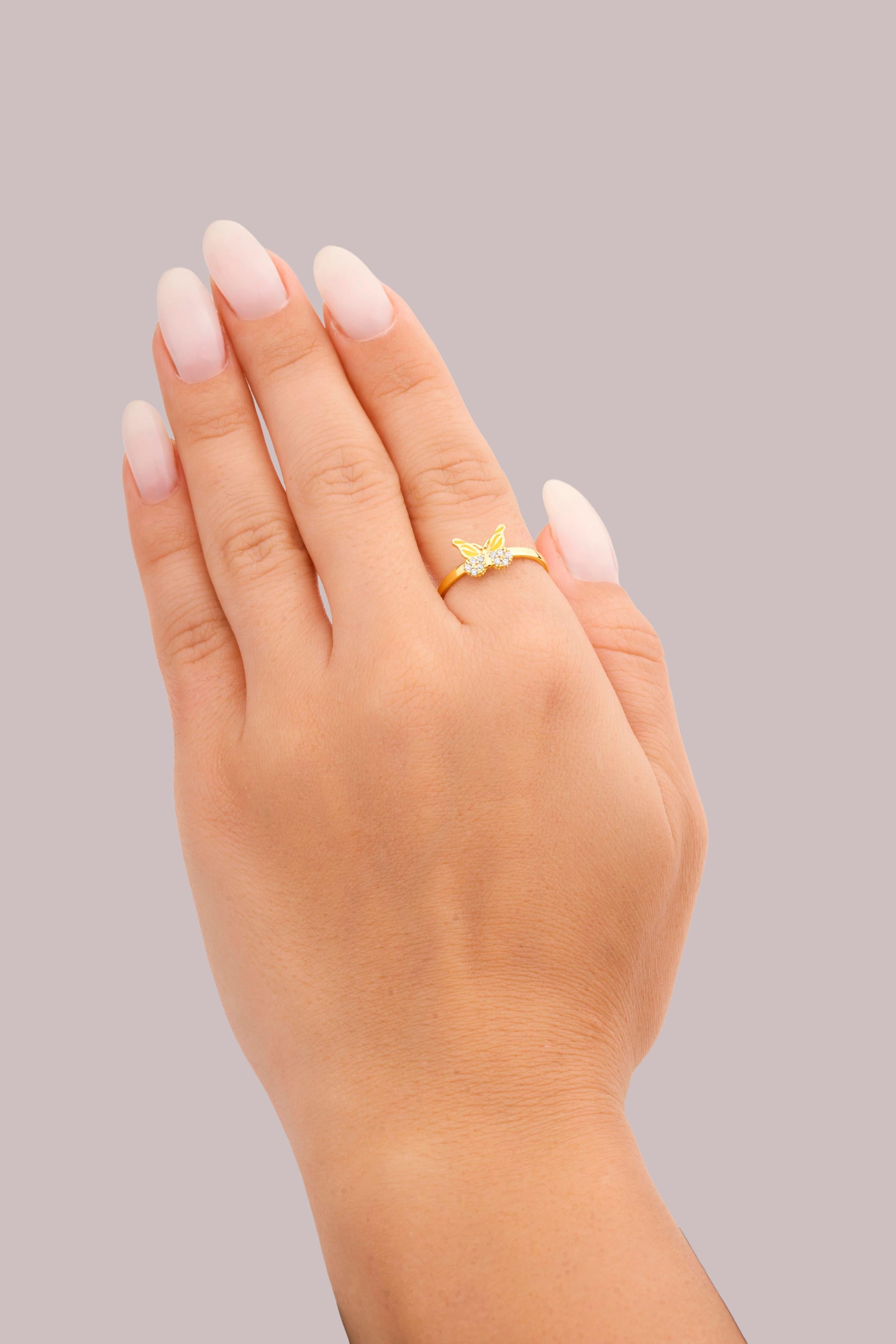 IRIS Butterfly Gold Ring