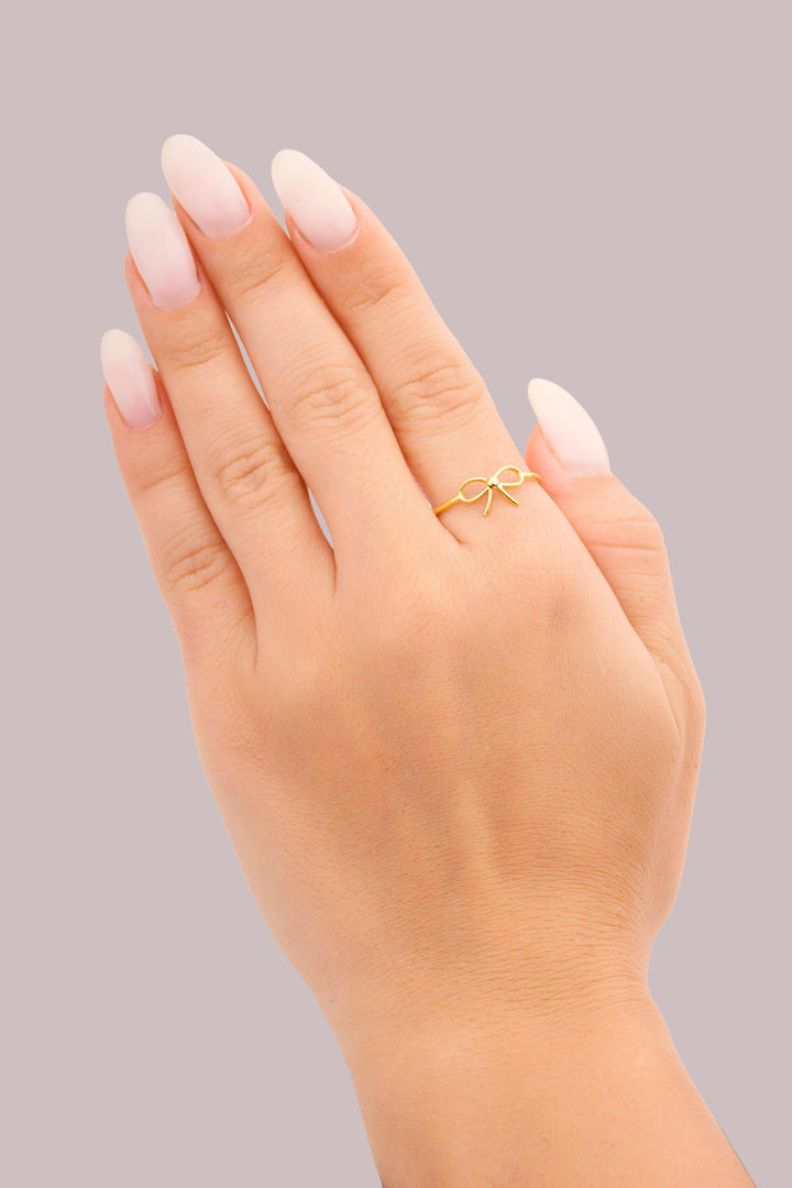 IRIS Bow Gold Ring