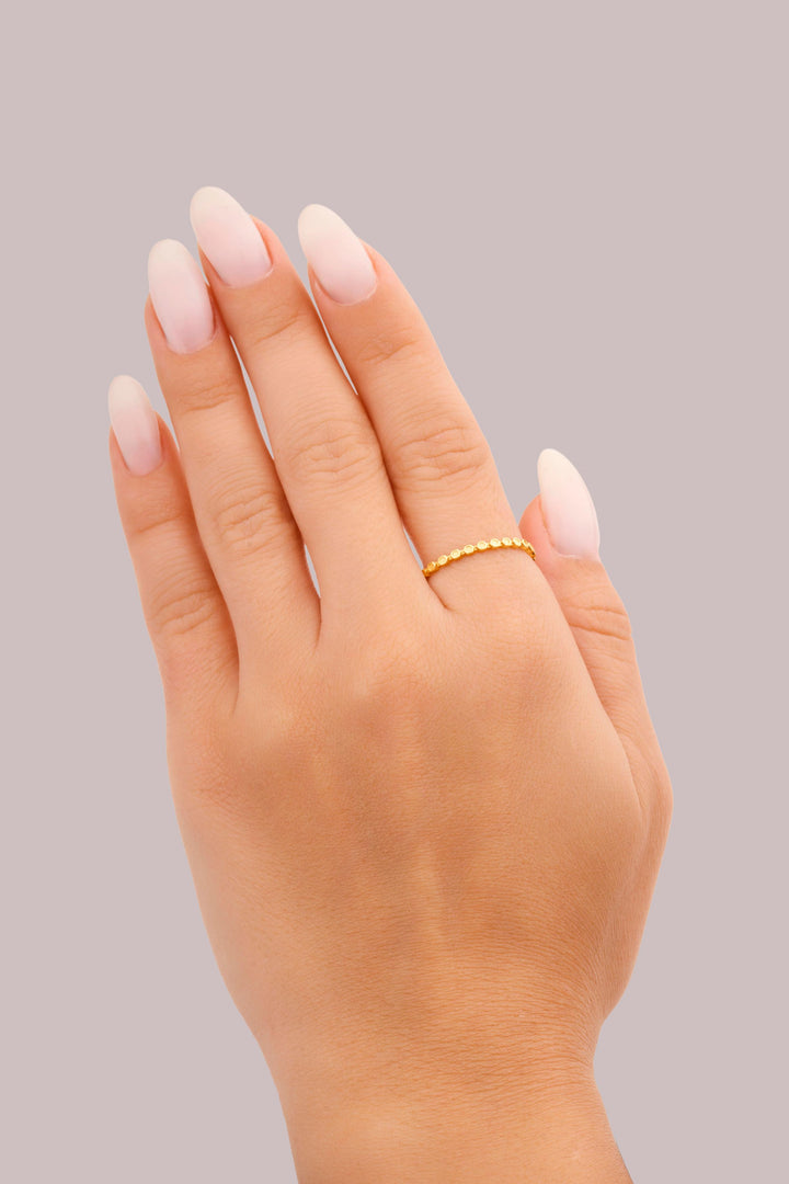 IRIS Connect Shaped Gold Ring