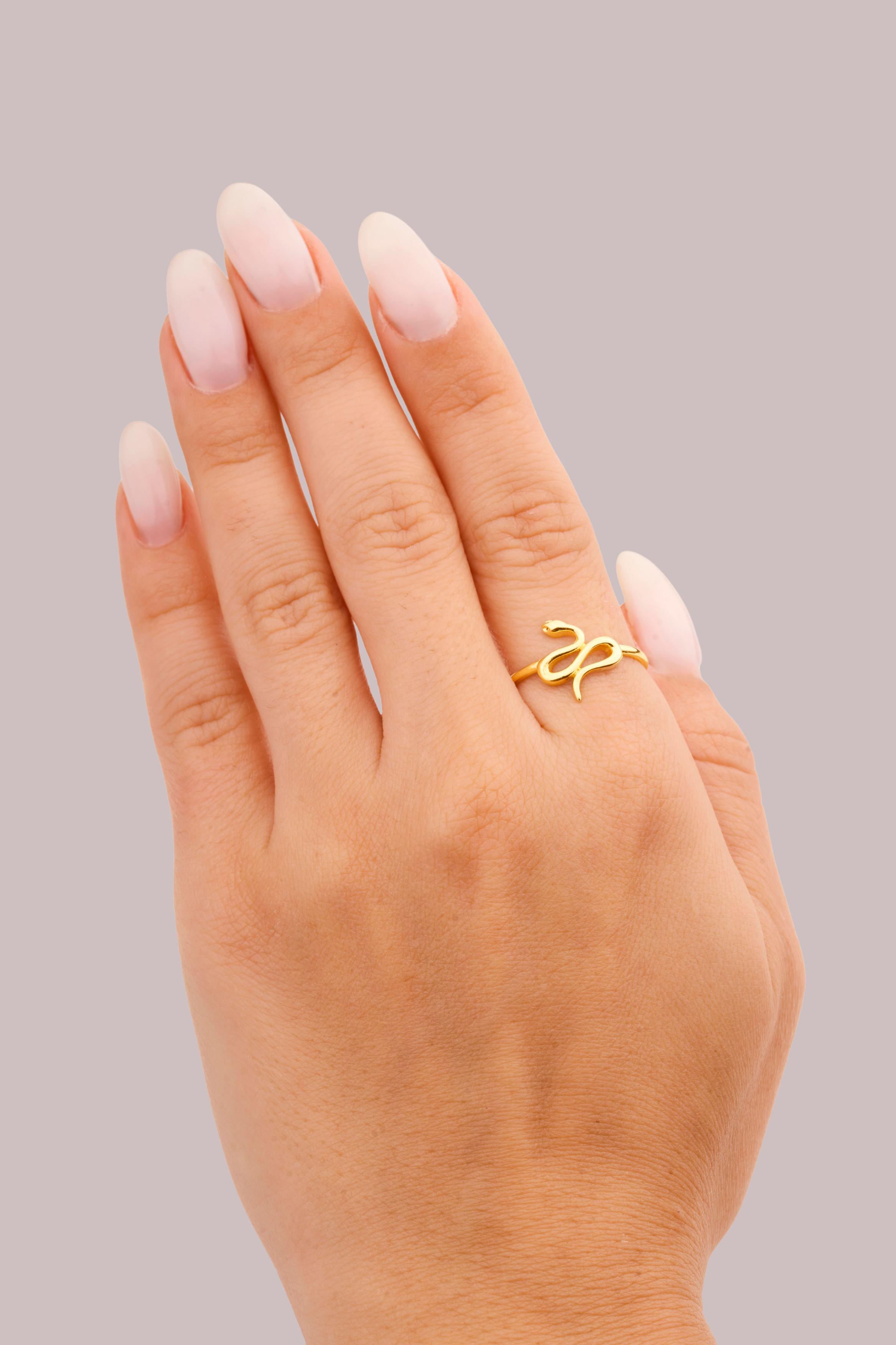 IRIS Snake Gold Ring