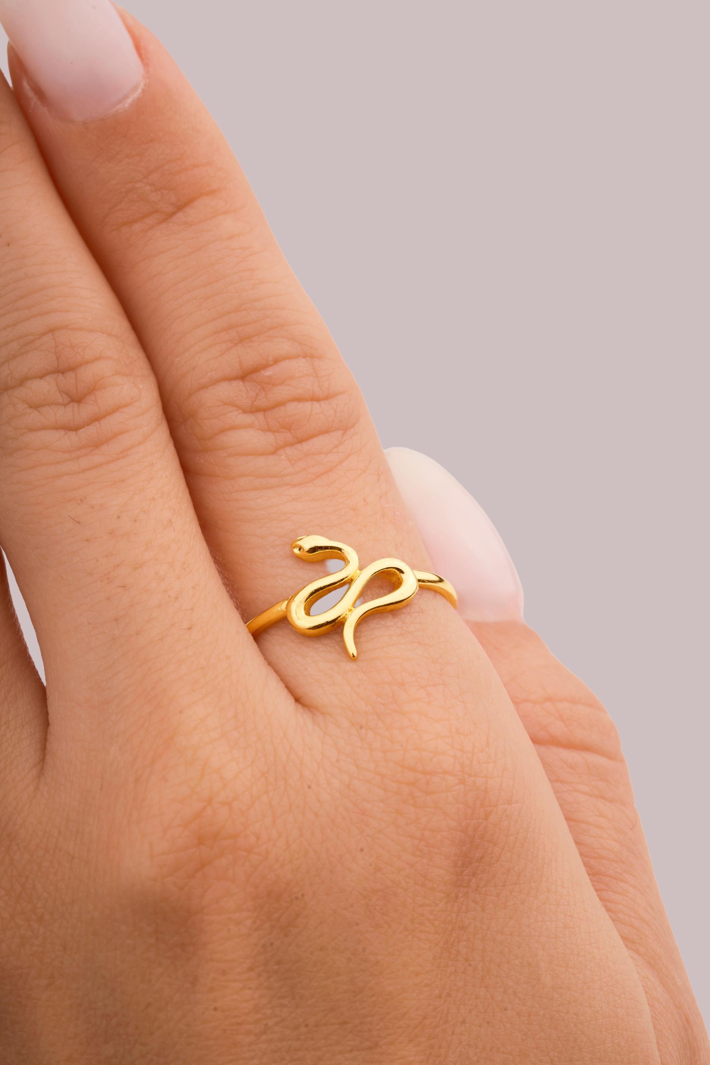 IRIS Snake Gold Ring