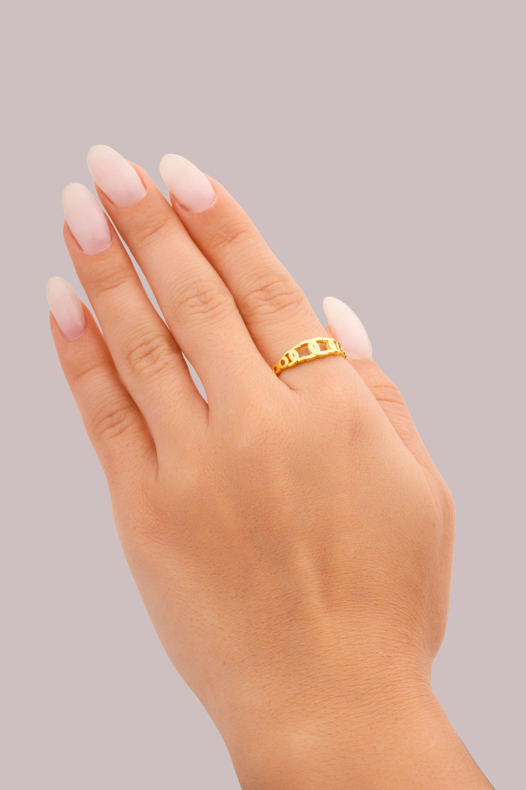 IRIS Linked Gold Ring