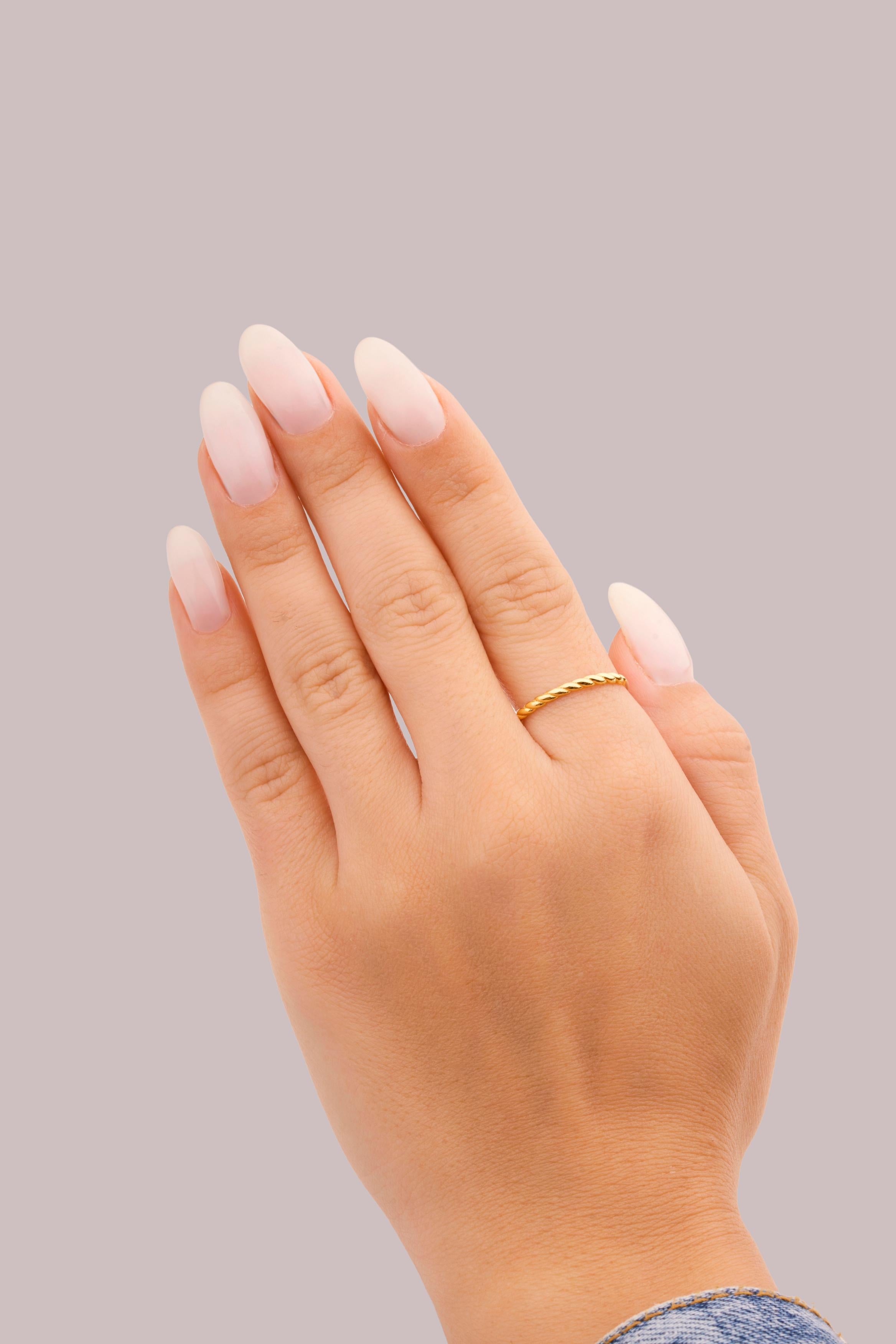 IRIS Twisted Gold Ring