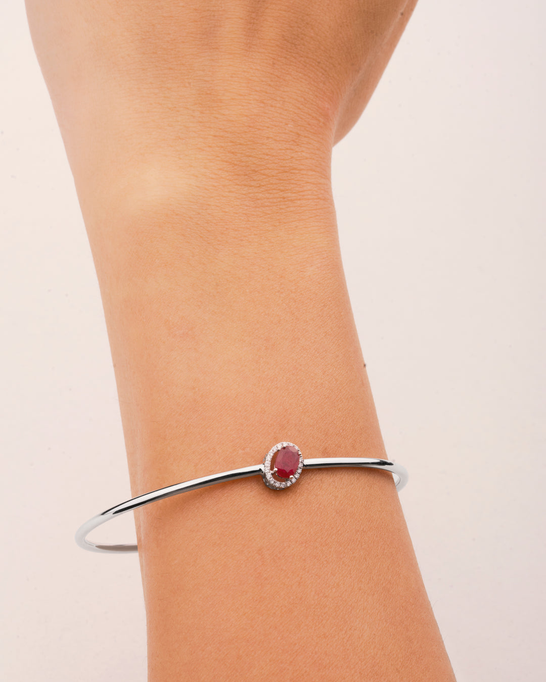 Diana Oval Ruby Bangle