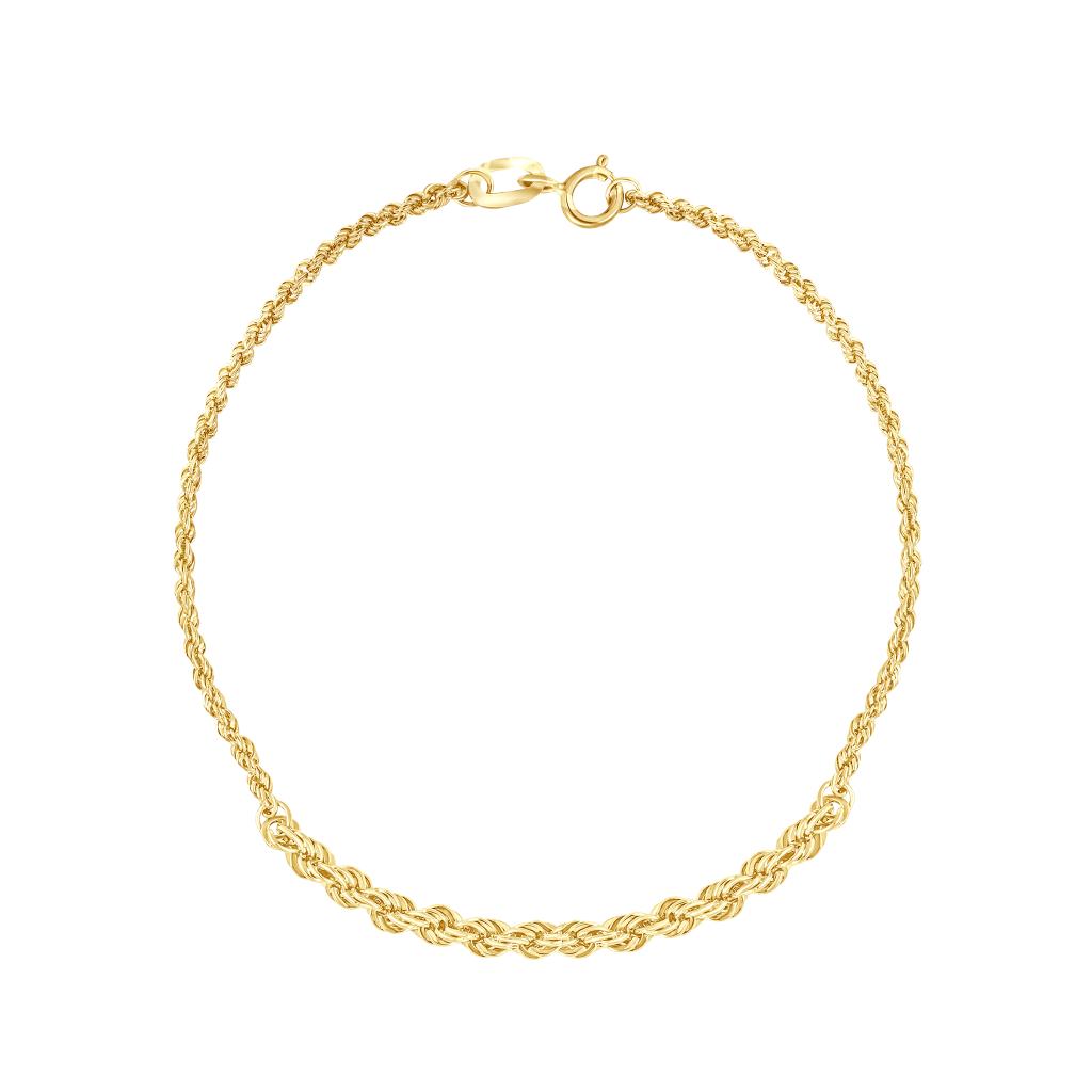 Iris Half Big Gold Bracelet