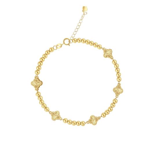 Iris Clovers Gold Bracelet