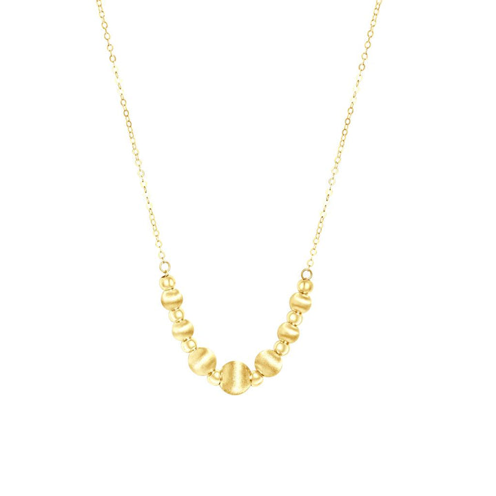 IRIS Matt Balls Gold Necklace