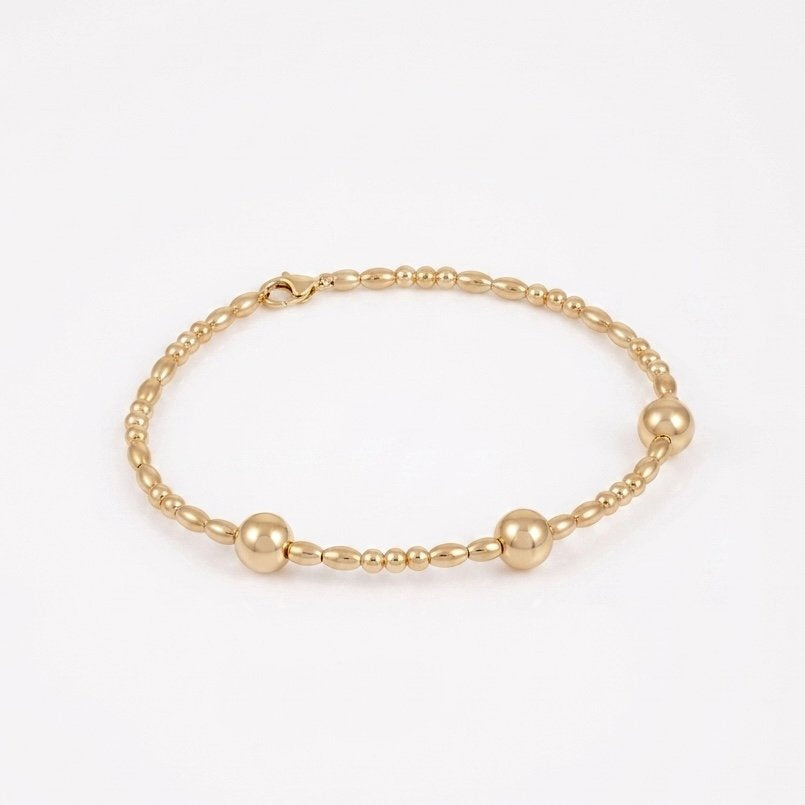 Iris Bubble Beads Bangle