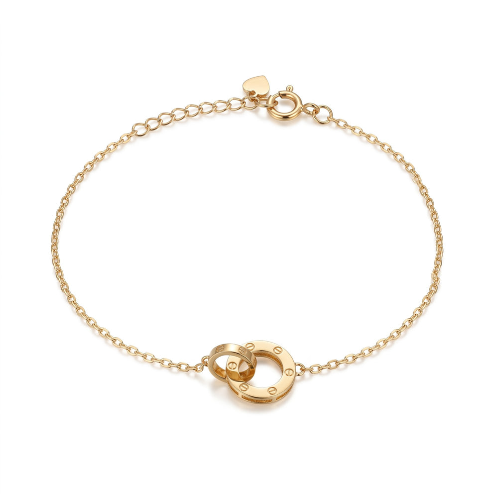 Iris Circle Gold Bracelet