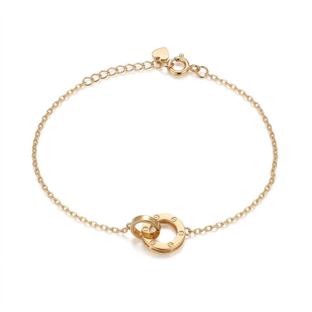 Iris Circle Gold Bracelet