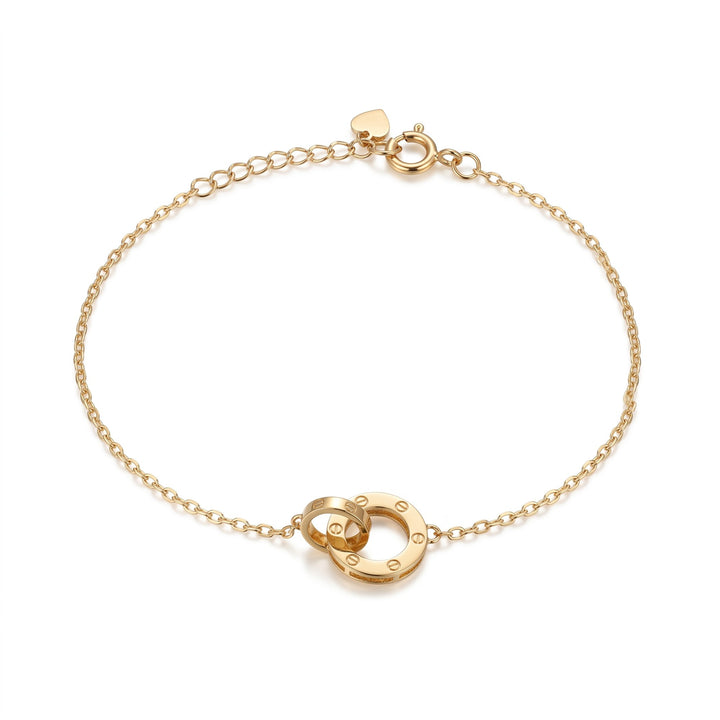 Iris Circle Gold Bracelet