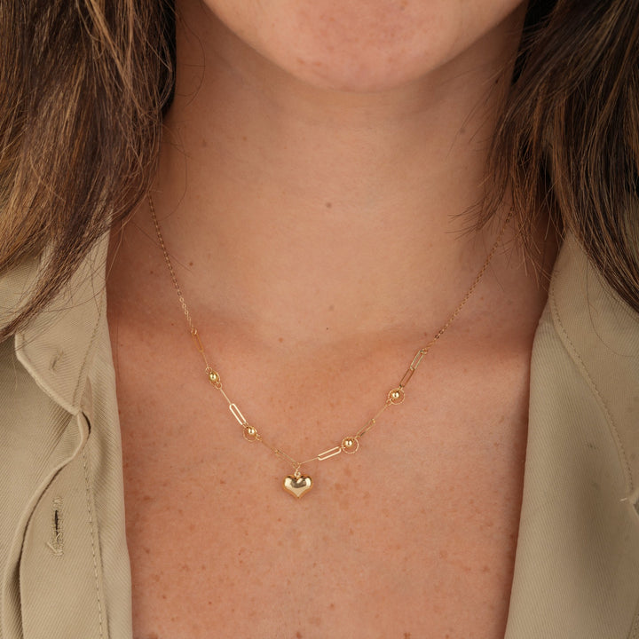 Iris Ever Heart Gold Necklace