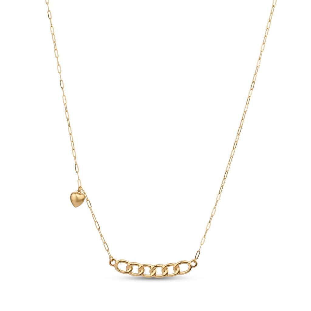 Iris Link Chain Gold Necklace