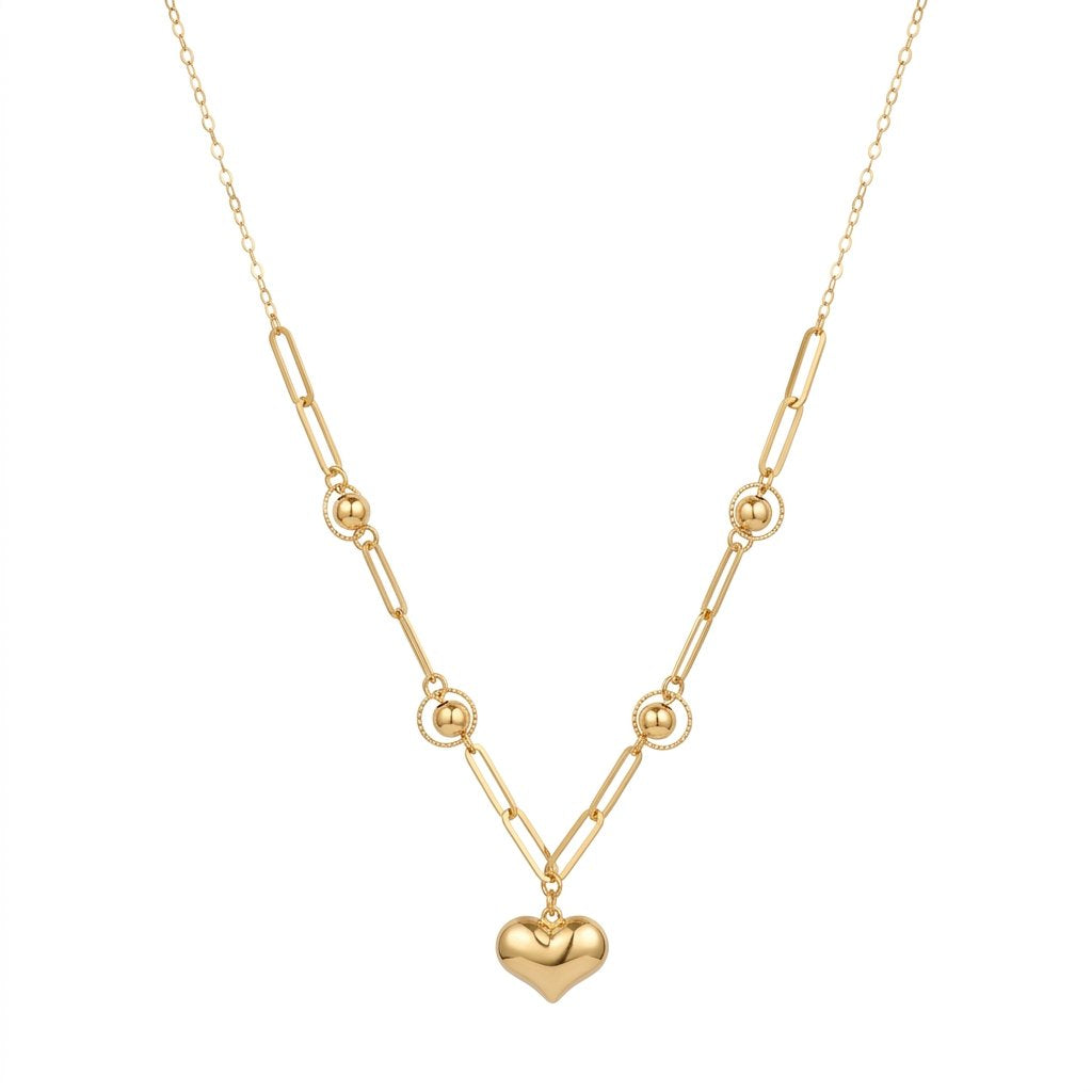 Iris Ever Heart Gold Necklace
