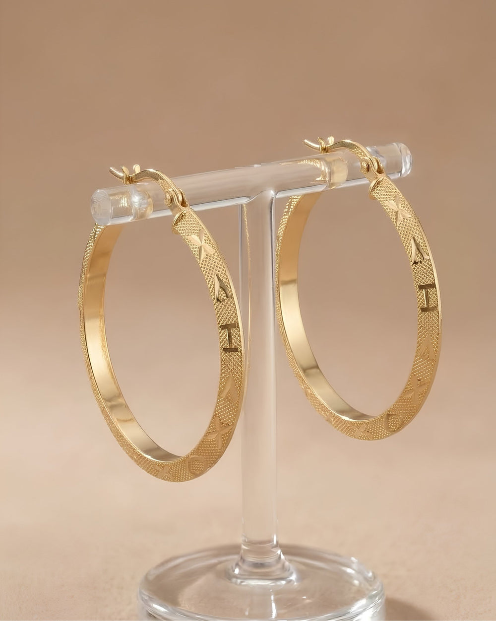 Iris Big XO Gold Earring