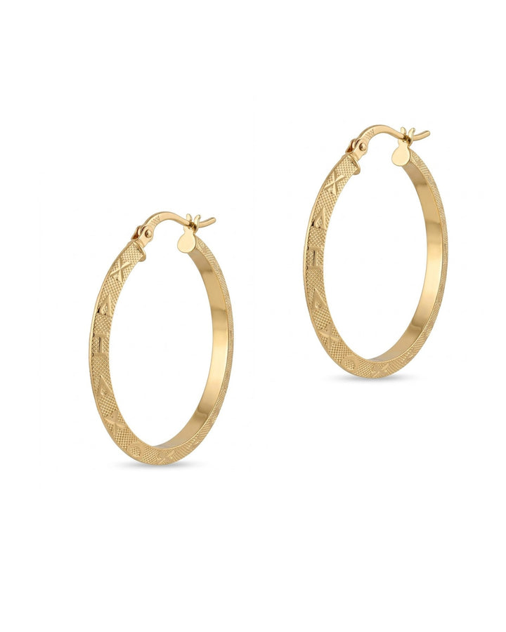 Iris Big XO Gold Earring
