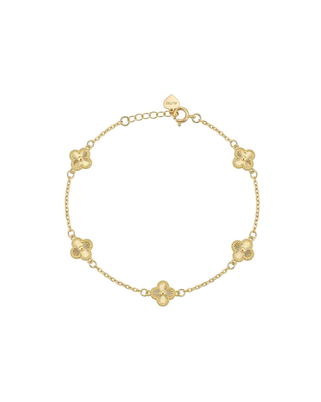 Iris Clover Gold Bracelet