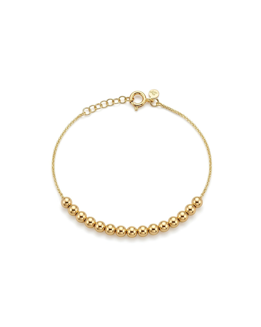 Iris Half Beads Gold Bracelet