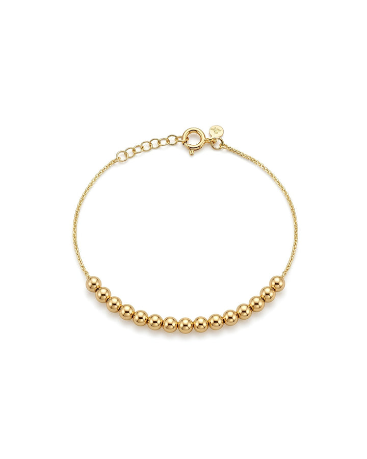 Iris Half Beads Gold Bracelet