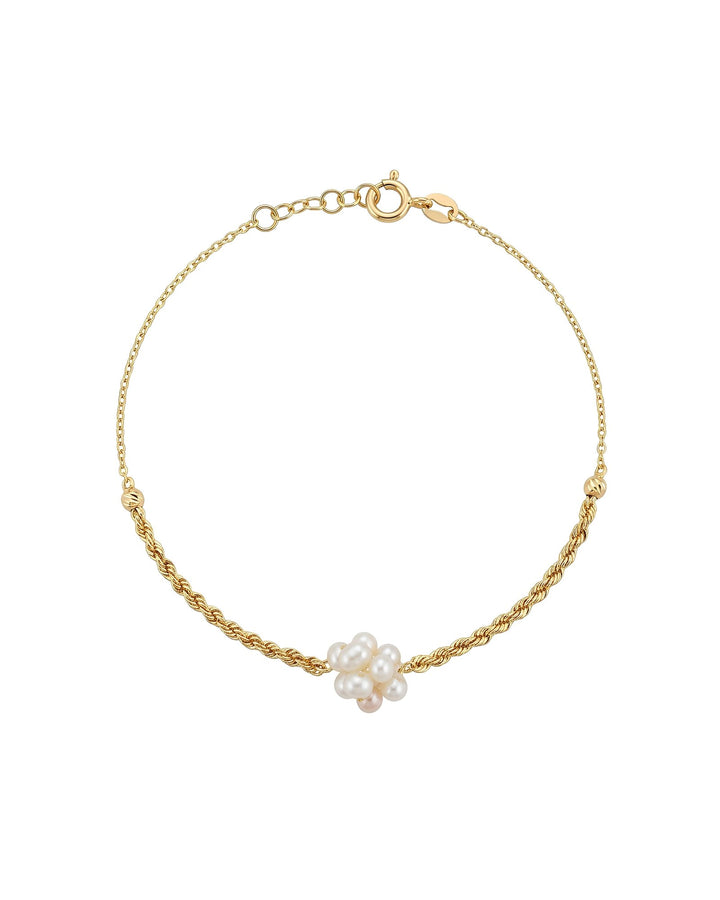 Iris One Pearl Gold Bracelet