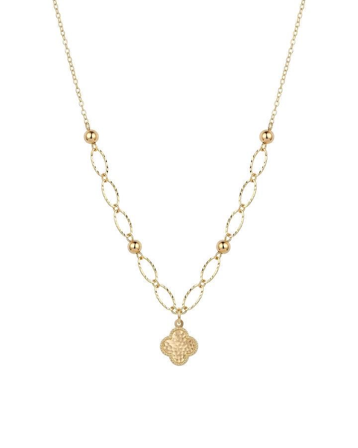 Iris Small Clover Gold Necklace