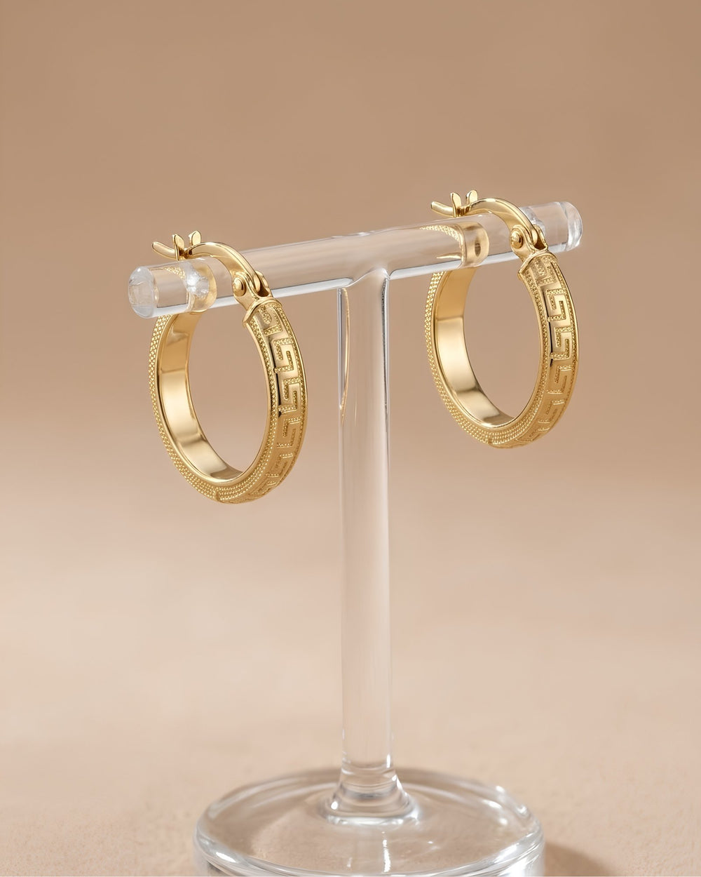 Iris Small Vintage Gold Earring